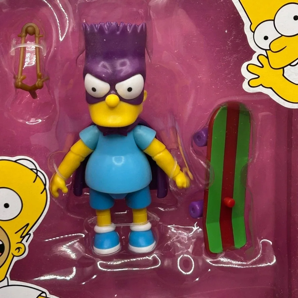The Simpsons Bartman‎ Action Figure with Skateboard and Slingshot New in box